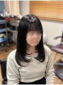 黒髪/クラゲヘアー/オリーブグレー/小顔/ココアベージュ/茨木 