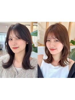 経験豊富なスタイリストが髪のクセや髪質を見極めて、あなたに似合うスタイルをご提案いたします♪