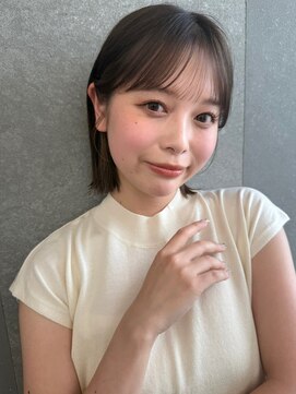 ロンドプランタン 恵比寿(Lond Printemps) グレーブラウン似合わせカット/ミニボブレイヤー/ダークアッシュ