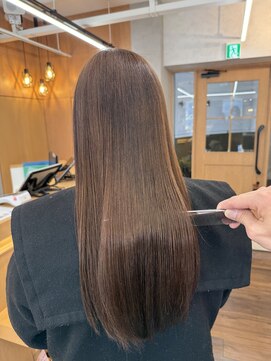 ヘアースペースブルーム プリュス 石橋店(HAIR SPACE BLOOM plus) 石橋阪大前/縮毛矯正/酸性ストレート/ベージュ/レイヤーカット