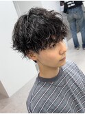 シャドウパーマツイストスパイラルパーマルーズパーマメンズヘア