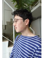 ソーレ(sole)&nbsp;メンズショート　ピンパーマ　ラフショート