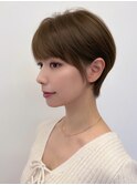 丸みショートボブ/レイヤーショートボブ/ハンサムショート