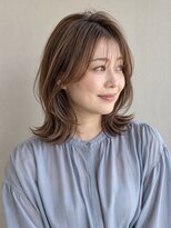 グースカ(guusca)&nbsp;モカブラウンのくびれミディアム