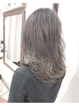 ヘアーアンドアトリエ マール(Hair&Atelier Marl) 【Marl】グレージュカラーの抜け感セミディ♪
