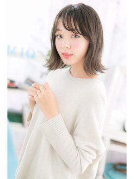 ミック ヘアアンドビューティー 大山店(miq  Hair&Beauty) シースルーバング×外ハネカール☆ラブミディ