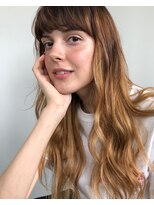 イルフレール(ill frere)&nbsp;重めバング　小顔　ベージュ系カラー　前髪カット　梅田　中津