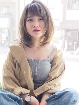 アルモヘアヴォーグ 静岡(ALMO hair VOGUE) 【ALMO】ストレートツヤ髪小顔ミディアムレイヤーボブ