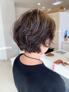 ダリー 発寒南店(Dali) ショートボブパーマ◆ハイライトカラー