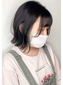 【morio原宿】インナーカラー　グリーン　ブルーグリーン