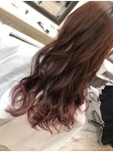 gradation color × cherry red