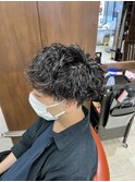 【GROOMER/S 佐藤】 ツイストスパイラルパーマ スタイル