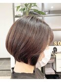 重めショートボブ