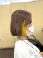 美容室 びゃんびゃん 社店&nbsp;インナーカラー/イエロー/透明感