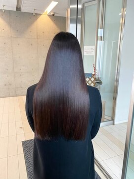 キュア 表参道(CURE) 黒髪/グレージュカラー/ココアベージュ/ヘルシーロング[表参道]