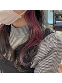 【槌矢圭悟】インナーカラー ピンク バイオレット