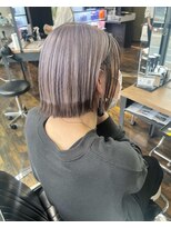 ガルボ ヘアー(garbo hair)&nbsp;ダークシルバー 裾カラー 10代 20代