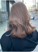 ミルクティーベージュダブルカラーインナーカラーケアブリーチ