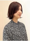レイヤーミニボブ/アンティークブラウン