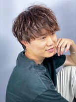 ヒロギンザ 青山店(HIRO GINZA)&nbsp;ハイライト/マッシュパーマ/ウルフ/アッシュブラック/波巻き