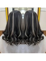 ビューティーサロンワタナベ 本店 エクステハイライト編み込み