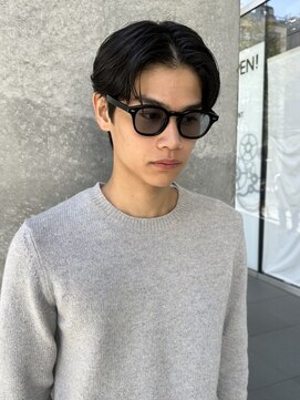 ノラ ギンザ(NORA GINZA) ダウンパーマニュアンスパーマセンターパートコンマヘア髪質改善