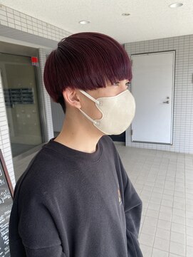 エンリー(ENlee) 【とまべち】メンズマッシュ×チェリーレッドカラー