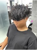波巻きパーマ
