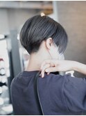 【SHARON原宿】アッシュグレー×ハンサムショート