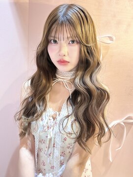 ラメール(MAISON LA MER) 【Mika】韓国トレンドウェーブヘア　ワンホン　ベージュ