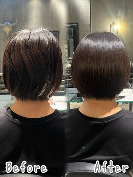 エノア 青山(ENORE) 自然な丸みのウル艶縮毛矯正!(飯田)