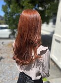 ブリーチなし◇オレンジカラー