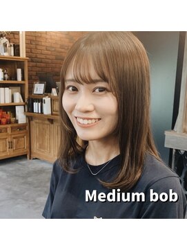 ベレッタ 枚方店(veretta.) ストレート/髪質改善/ニュアンスカラー/セミロング/透明感カラー