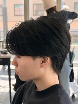 バース 梅田中崎町店(BIRTH) センターパート　ニュアンスパーマ　フェザーパーマ