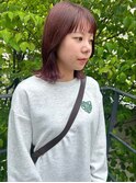 ショートバングがかわいいピンクラベンダー