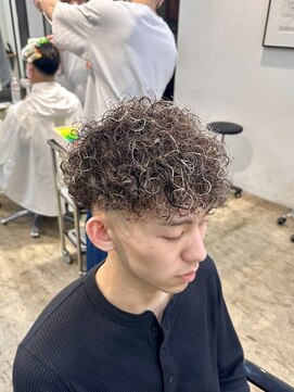 ザデイ カットアンドカルチャーショップ(THE DAY CUT&CULTURE SHOP) 波巻きプードルパーマ[メンズカット/メッシュ]