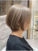 表参道大人ショートボブ顔周りレイヤーカットくびれショート40代