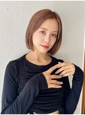 【大人きれい×ナチュラルボブ】艶感シンプルボブ