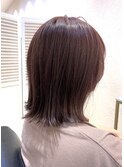 切りっぱなしロブ/ピンクブラウン