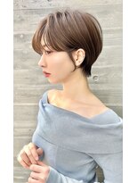 ロンドプロフィール 浦和(Lond profil)&nbsp;大人可愛い20代30代40代黒髪前下がりショートボブ丸みショート◎