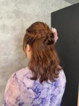 ヴィサージュ クラール(VISAGE klar) 編み込み×ハーフアップ