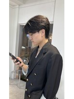 スキルアイマ(SKILL ima) センターパート/ニュアンスパーマ