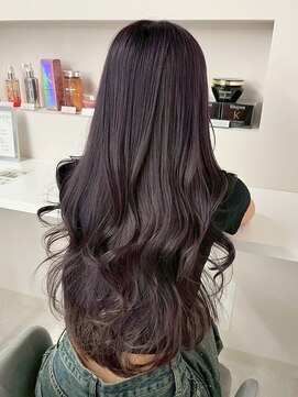 シイム(CYM) 透明感カラー/パープルブラウン/ロングレイヤー