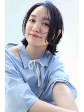 ヘアーパレス フタバ(Hair palace FUTABA) ボブレイヤーカット/暗髪/透明感カラー