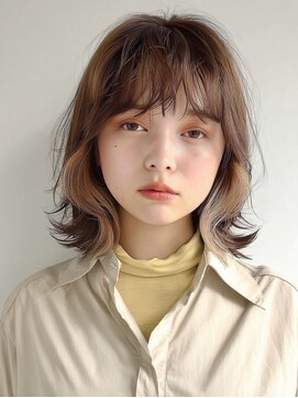 アンドレイ 表参道(andrey) 着物ヘア/ダークアッシュ/ミディアムレイヤーカット/表参道