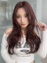 ソラ 広尾店(SORA)&nbsp;ロングレイヤー/顔周りカット/ピンクブラウン