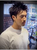 【スパイキーショート×ピンパーマ】短髪/メンズカット/men's