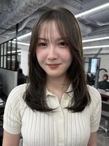 ニコ トウキョウ 渋谷(nico TOKYO)&nbsp;ミディアムレイヤーカット顔周りレイヤーハッシュカット透明感