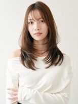 ジーナ 大宮(Zina)&nbsp;髪質改善＊スモーキーブラウンセミロング【Zina大宮】