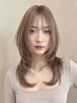 カバーヘア アカデミー 北浦和西口店(COVER HAIR ACADEMY)&nbsp;ミルクティーブロンド/ヨシンモリ顔周りレイヤー小顔ヘアp北浦和